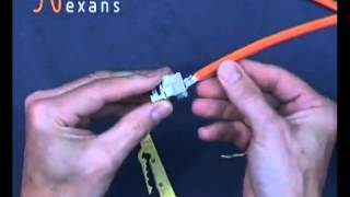 How to terminate a Nexans LANmark6A FTP Screened Category 6A Connector [upl. by Graeme]