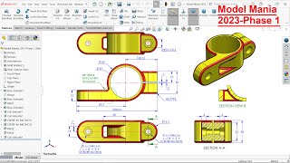 Solidworks Model Mania 2023 Phase 1 [upl. by Iveson]