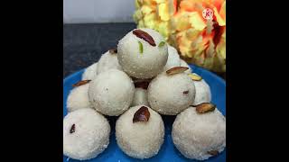 rava laddu😋 shorts  kamaniyarecipesshorts  cookingshorts  festivalrecipes  sweets [upl. by Akcirret]