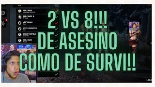 DOBLE ASESINO VS 8 SUPERVIVIENTES PRIMERAS IMPRESIONES [upl. by Aicak]