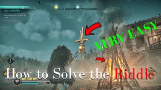 How to Solve the Riddle Clues and Riddles  Assassins Creed Valhalla  Clues and Riddles [upl. by Ahsino]