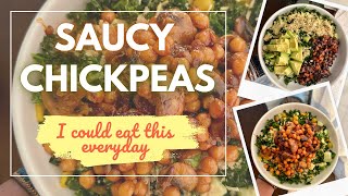 Saucy Chickpeas with Mushrooms amp Japanese BBQ  Easy Vegan Meal You Can Eat Every Day [upl. by Cissy]