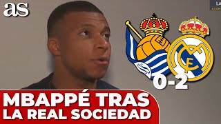 MBAPPÉ habla de sus GOLES y de la SOCIEDAD con VINICIUS tras la REAL SOCIEDAD 0 REAL MADRID 2 [upl. by Nibbs]