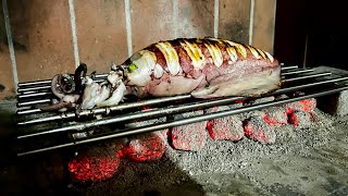 I cooked Stuffed Giant Squid during our Vacation Cooking by a Filipina in Italy easyrecipe [upl. by Anyrtak]