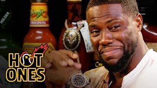 Kevin Hart Catches a High Eating Spicy Wings  Hot Ones [upl. by Ylicis]