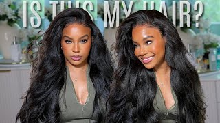 THE MOST NATURAL LOOKING YAKI STRAIGHT CLOSURE WIG TUTORIAL  CUT LACE amp BLEACHED KNOTS NADULA HAIR [upl. by Yc]