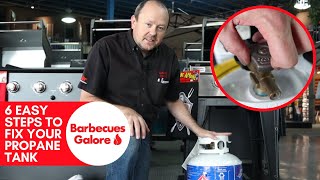 How To Fix Your Propane Tank in 6 Easy Steps  Barbecues Galore [upl. by Everard]