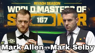 Mark Selby Vs Mark Allen Snooker Riyadh Season Championship 2024 snookerlive [upl. by Seessel]