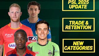 PSL 2025  Big update on PSL 10 trade and retention window  Ad sports [upl. by Annahsed]