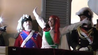 Mugnaia dal balcone per il Carnevale Ivrea 2018 [upl. by Nediarb]