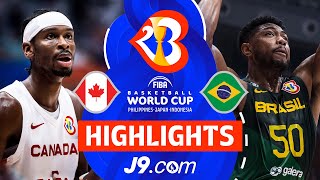 Absolute Thriller in Jakarta as Brazil Beat Canada  J9 Highlights  FIBA Basketball World Cup 2023 [upl. by Risay469]