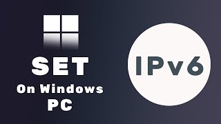 How To Set Static Ipv6 Address To a Windows PC [upl. by Naenaj417]