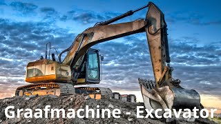 Graafmachine filmpjes excavator graven [upl. by Nylareg613]