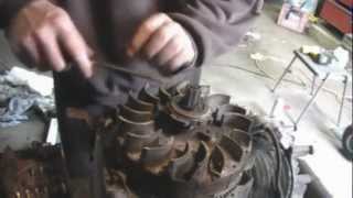 Goregoons Garage Servicing the starter  clutch for an 11hp Briggs and Stratton [upl. by Enitnelav]