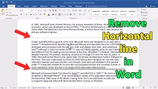 How to remove a line in word that wont delete [upl. by Harts]