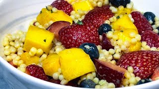 Refreshing MIXED FRUIT COUSCOUS Salad  HEALTHY Salad RECIPE [upl. by Odnalo497]