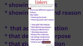 Linkers spokenenglish [upl. by Cheryl]