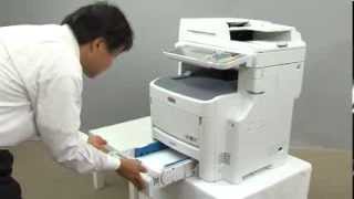 How to remove paper jams from feeder OKI MC700 ES7400 [upl. by Meda]