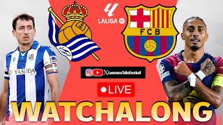 Real Sociedad🔵⚪ vs Barcelona🔵🔴 🚨 Live Watchalong  Oyarzabal vs Lewandowski  LaLiga Matchweek 13⚽ [upl. by Stearne]