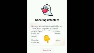 Cheating Detected Tomarket  Cheating Detected Problem Tomarket Airdrop  problem solve [upl. by Erasaec]