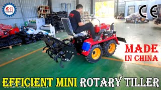 Hig Efficiency Mini Rotary Tiller Cultivator Made in China [upl. by Lucie]