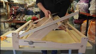 Ashford Table Loom Assembly Part 2 steps 1120 [upl. by Nirb]