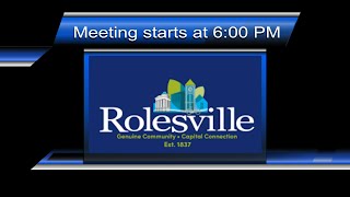 Rolesville Work Session  April 16 2024 [upl. by Alcott]