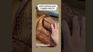 Cant Beat 230 Caiman Skin Cowboy Boots westernwear mensfashion fyp [upl. by Luce]