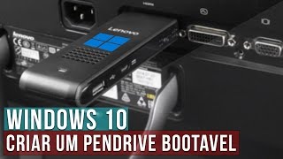 Como criar um pendrive bootável com windows 10 [upl. by Fineberg]