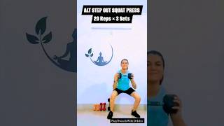 Alt Step Out Squat Press reels motivation workout shorts fitness [upl. by Tu]