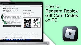 How to Redeem Roblox Gift Card Codes on PC 2024 [upl. by Land]