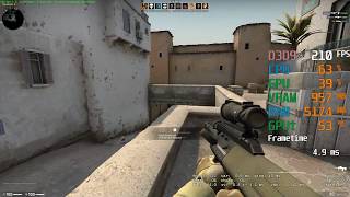 GeForce GTX 1660  AMD Ryzen 3 3200G  CSGO CounterStrike Global Offensive FPS Test Low [upl. by Lyris]