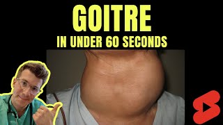 Doctor explains GOITRE in under 60 seconds  SYMPTOMS TREATMENT amp MORE shorts medical health [upl. by Eamon]