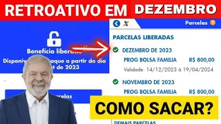 BOLSA FAMÍLIA PAGAMENTO DE RETROATIVO DE PARCELA DESBLOQUEADO COMO SACAR [upl. by O'Grady]