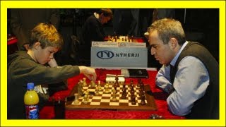 Magnus Carlsen vs Garry Kasparov  Reykjavik Rapid 2004 [upl. by Ettelracs]