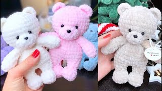 One Hour  Teddy BEAR crochet  55quot  14 сm  Small bear TUTORIAL  Crochet bear PDF pattern ETSY [upl. by Durrett]