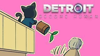 Attack On Hank  Kitty Sixty  Part 4  Detroit Become Human Comic Dub [upl. by Naivaj]