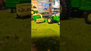 Custom John Deere 5020 and Custom John Deere chopper johndeere shorts farmtoys [upl. by Azalea]