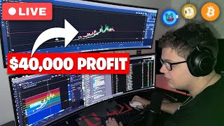 I Made 40000 in 45 Minutes LIVE Trading Memecoins [upl. by Alfons767]