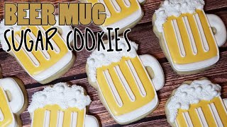 Foamy Beer Mug Sugar Cookies on Kookievision [upl. by Kalbli]