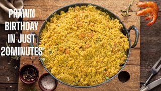 Prawn Biriyani in just 20 minutes  south style prawn biriyani prawnbiryanirecipe cooking prawns [upl. by Luelle]