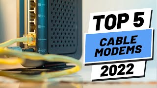 Top 5 BEST Cable Modems of 2022 [upl. by Gardel]