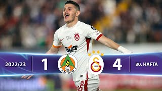 C Alanyaspor 14 Galatasaray  HighlightsÖzet  Spor Toto Süper Lig  202223 [upl. by Ahmed]