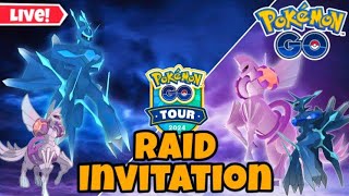 Origin Dialga amp Palkia Raid Invitation in PokemonGo [upl. by Etireugram393]