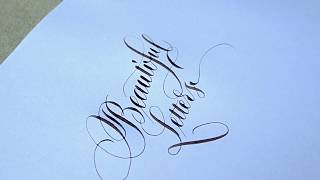 Calligraphy handwriting Copperplate [upl. by Tullius677]