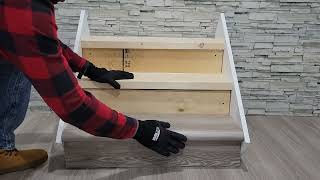 Easy way to install vinyl stair nosing on your stairs You can do it [upl. by Pierette]