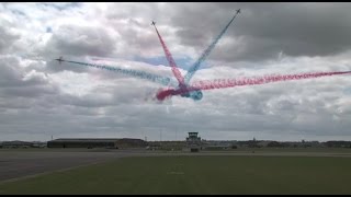 RED ARROWS FULL DISPLAY  RNAS Yeovilton International Air Day Saturday 11th July 2015 [upl. by Kcirtapnaes]