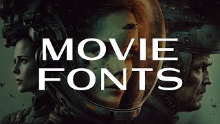 15 Epic Fonts for Filmmakers to Create Stunning Movie Titles [upl. by Yraccaz]