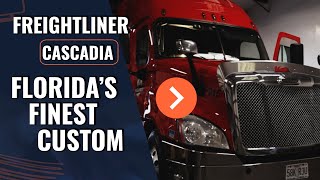 Freightliner Cascadia Custom Custom Dash Panel and Floor By Floridas Finest Custom [upl. by Notyard]