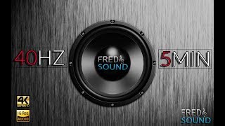 40 Hz Test Tone by Fred amp Sound Subwoofer adjustment [upl. by Haraf540]